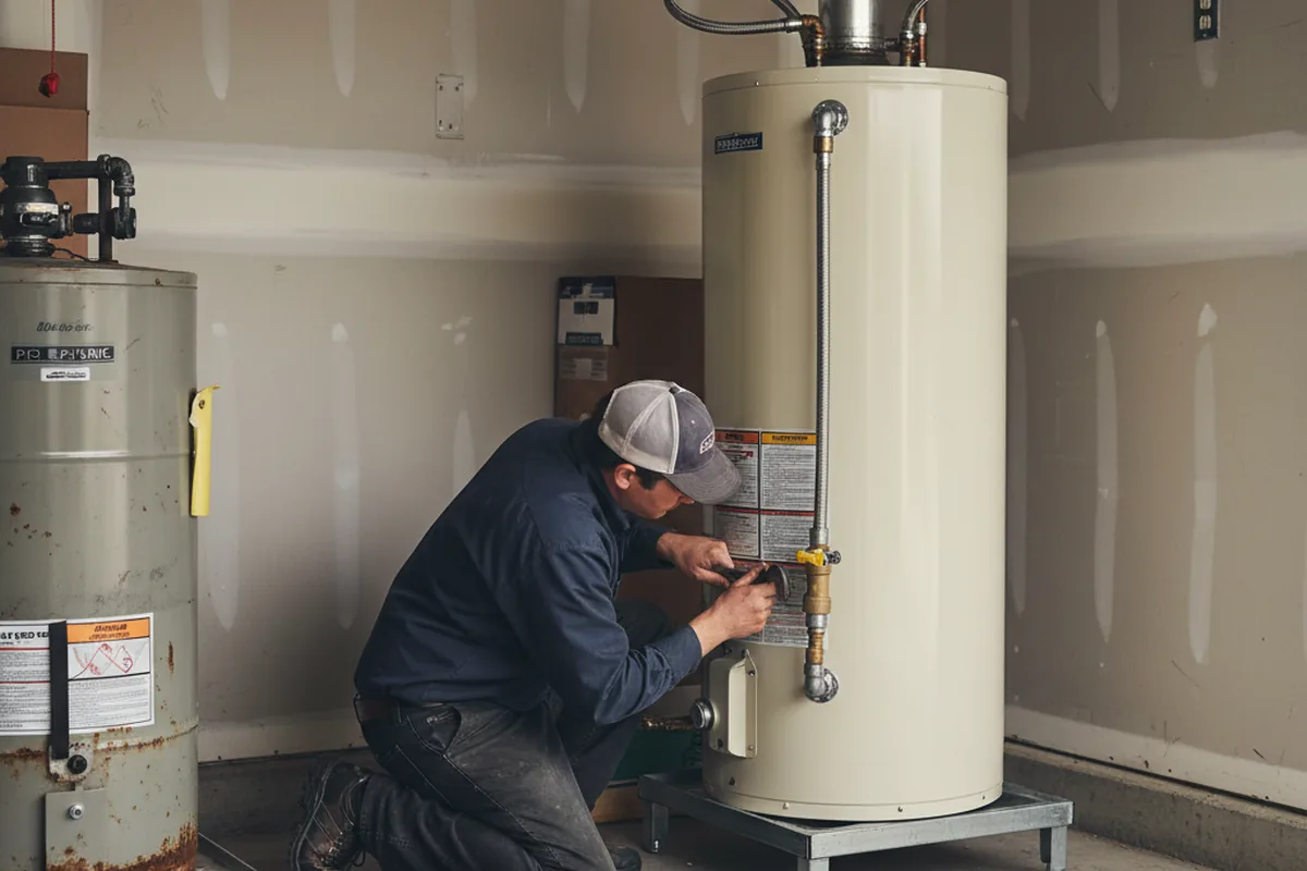 Water heater and shutoff valve replacement in Idalou